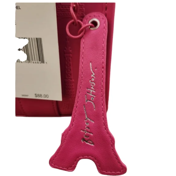 Betsey Johnson Pink Eiffel Tower Crossbody Bag - Picture 6 of 11